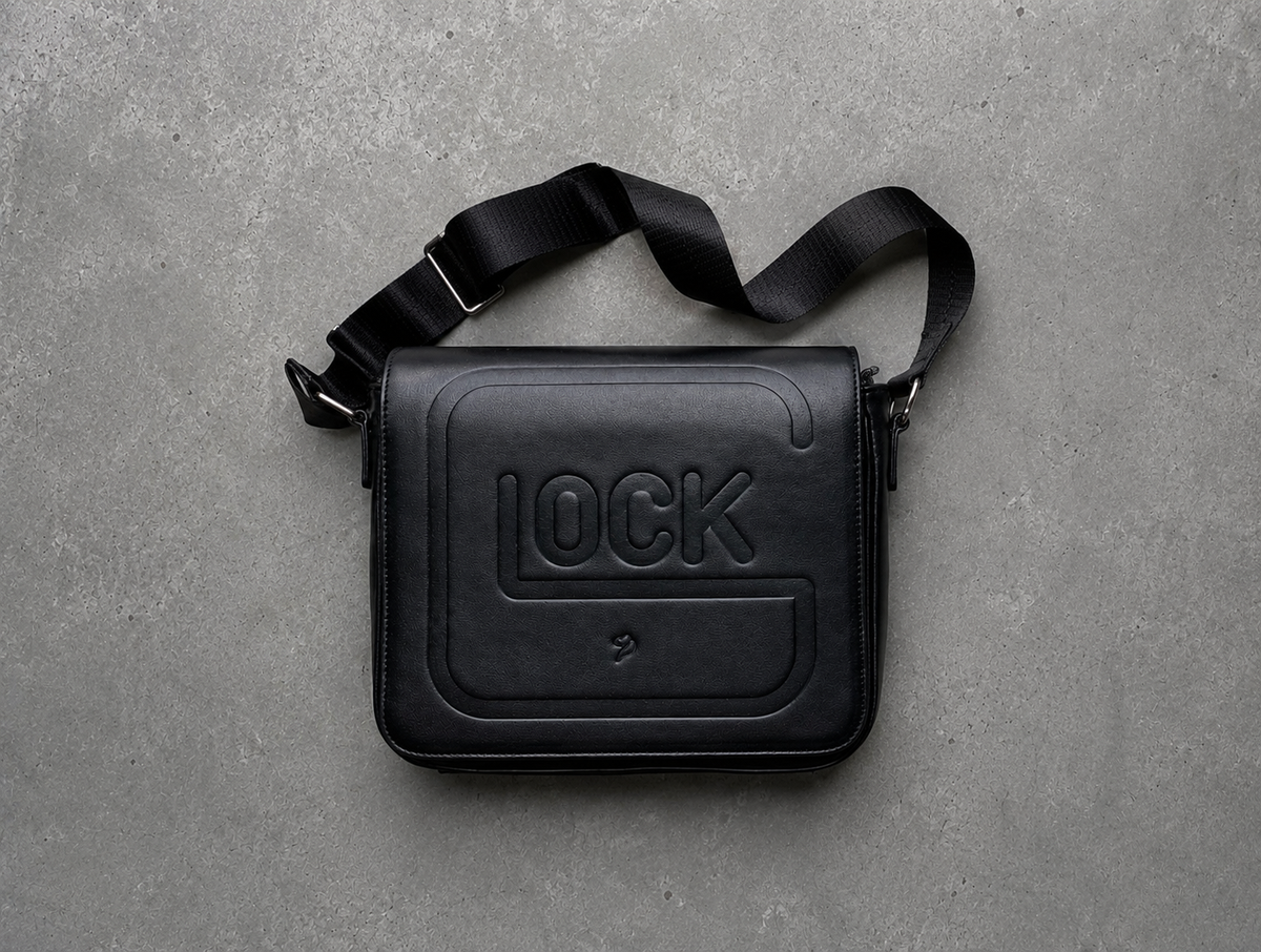 “Pistol Black” Messenger Bag