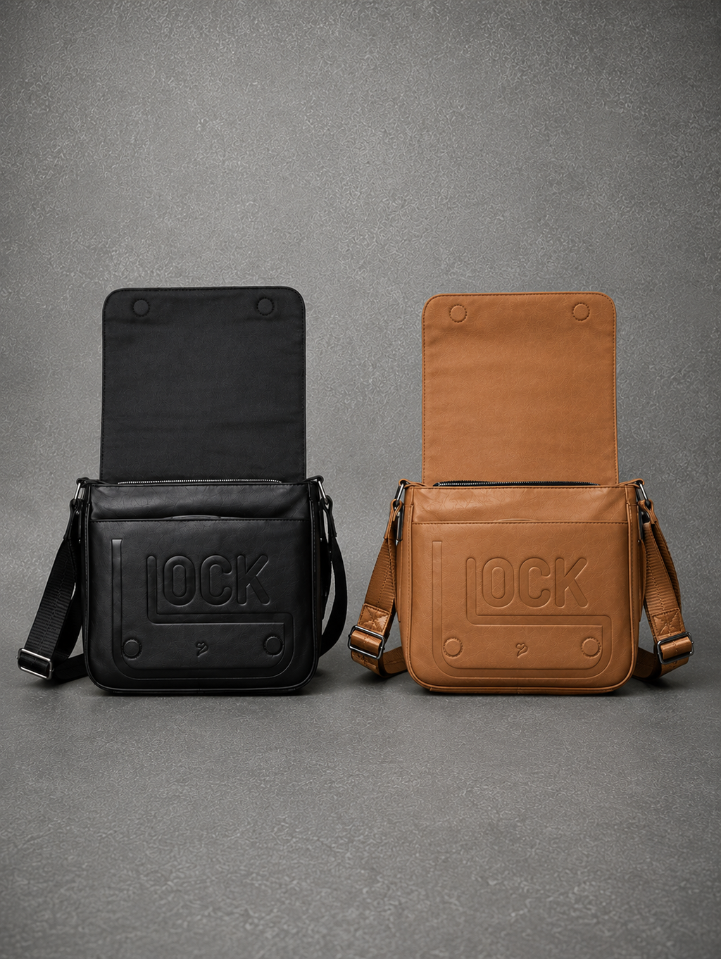 “Peanut Butter Brown” Messenger Bag