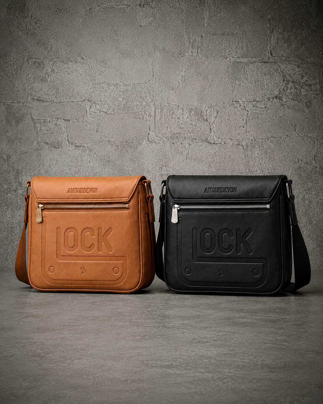 “Pistol Black” Messenger Bag