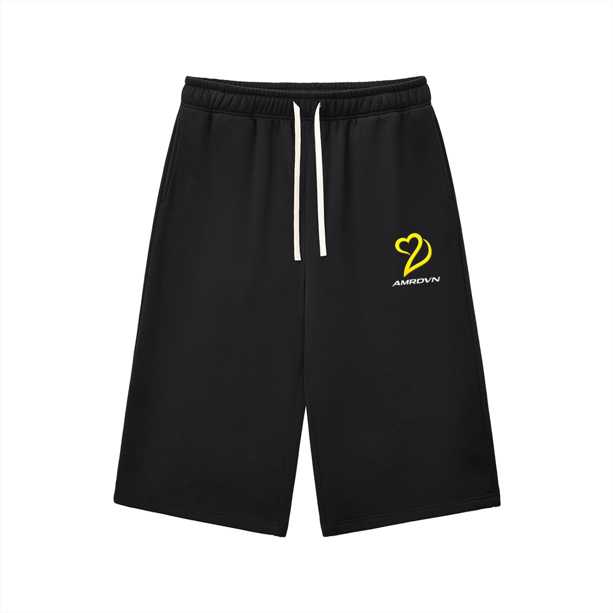 Relaxed Drawstring Three-quarter Sweatpants
